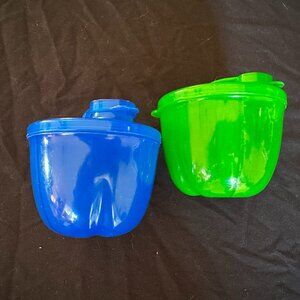 Munchkin Formula Dispenser 3 Compartments Travel Container Blue, Green-AC156